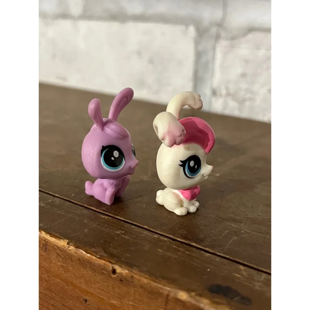 Pair of 2 Littlest Pet Shop LPS Mini Bunny Rabbits - Picture 6 of 6